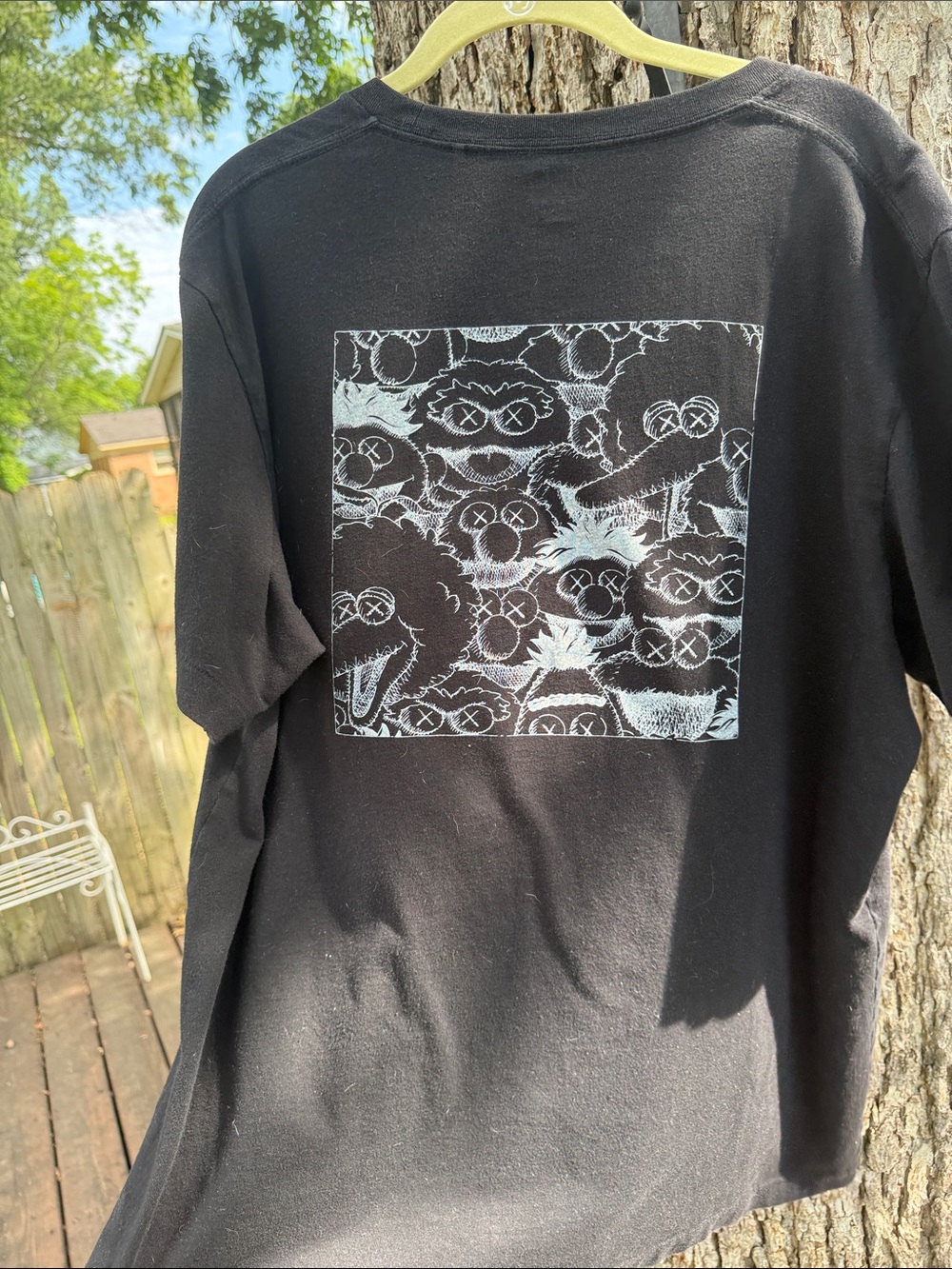 KAWS Black Graphic Collaboration Tee